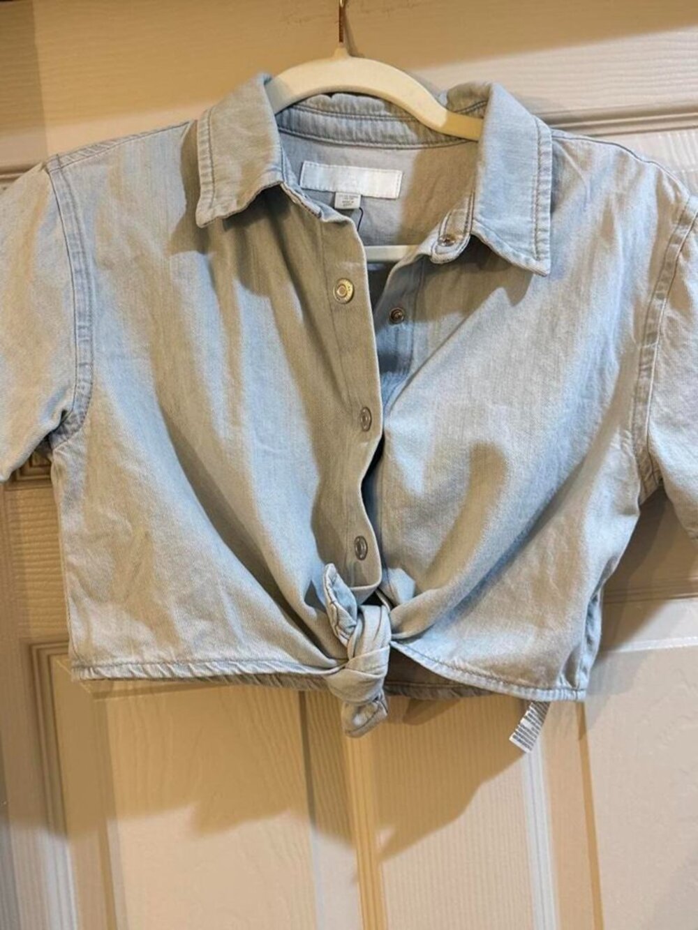 Zara Kids NWT denim crop top